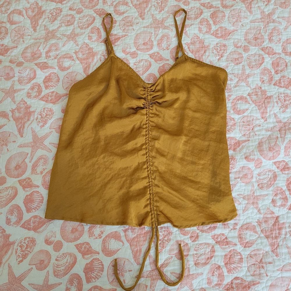 Women's Nine West Ruched Drawstring Front Tank - Picture 4 of 7